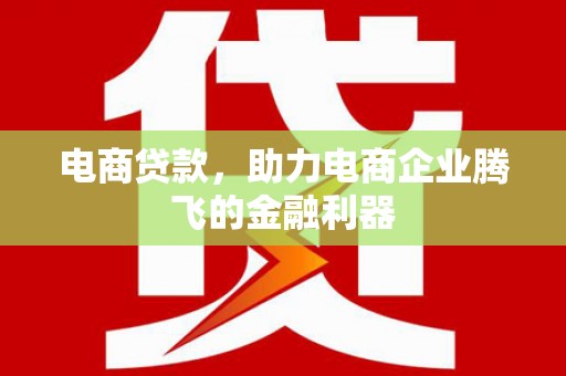 南召电商贷款，助力电商企业腾飞的金融利器