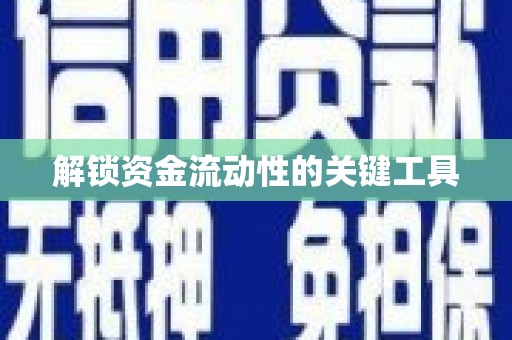 南召解锁资金流动性的关键工具