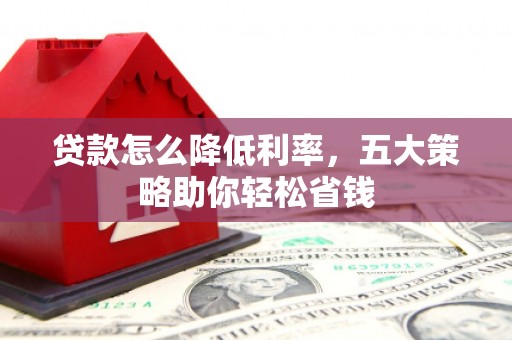 南召贷款怎么降低利率，五大策略助你轻松省钱