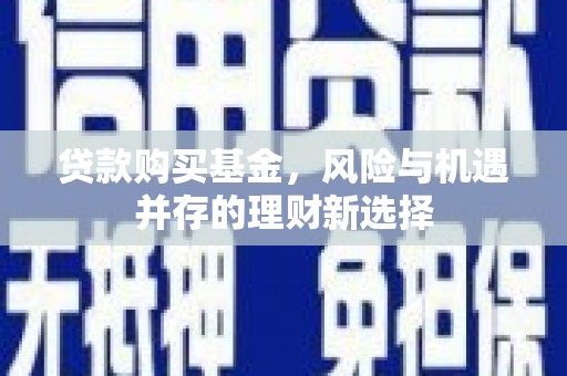 南召贷款购买基金，风险与机遇并存的理财新选择