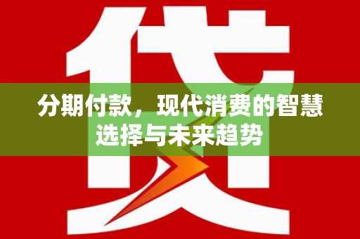 南召分期付款，现代消费的智慧选择与未来趋势