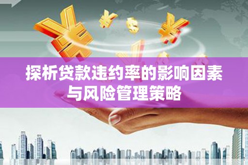 南召探析贷款违约率的影响因素与风险管理策略