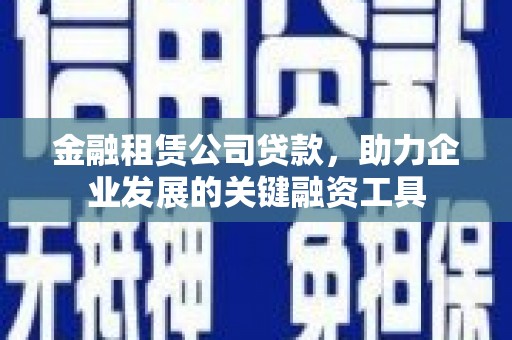 南召金融租赁公司贷款，助力企业发展的关键融资工具