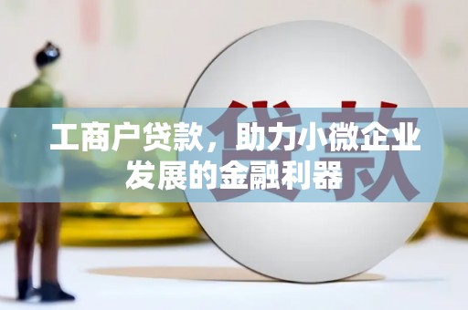 南召工商户贷款，助力小微企业发展的金融利器