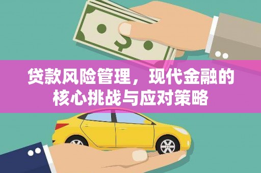 南召贷款风险管理，现代金融的核心挑战与应对策略
