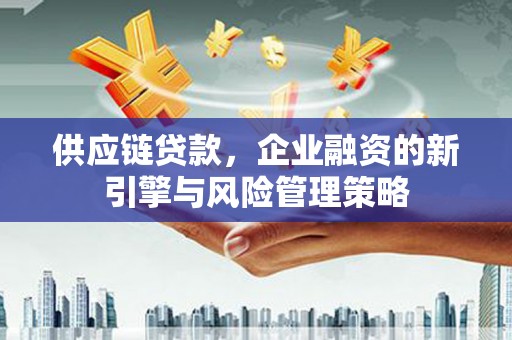 南召供应链贷款，企业融资的新引擎与风险管理策略