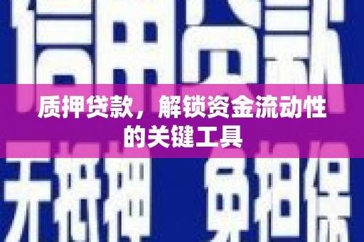 南召质押贷款，解锁资金流动性的关键工具