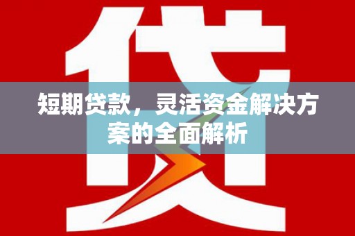 南召短期贷款，灵活资金解决方案的全面解析