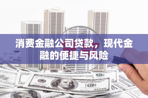 南召消费金融公司贷款，现代金融的便捷与风险
