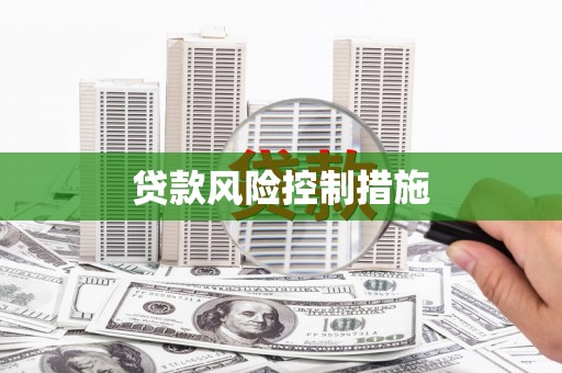 南召贷款风险控制措施