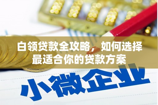 南召白领贷款全攻略，如何选择最适合你的贷款方案